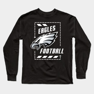 EAGLES FOOTBALL white Long Sleeve T-Shirt